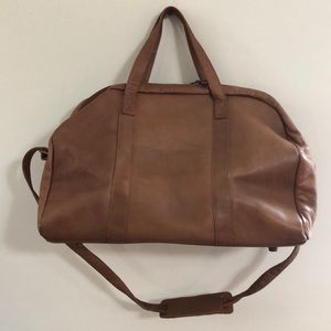 GENUINE Columbia LEATHER  Overnight Carryon Bag